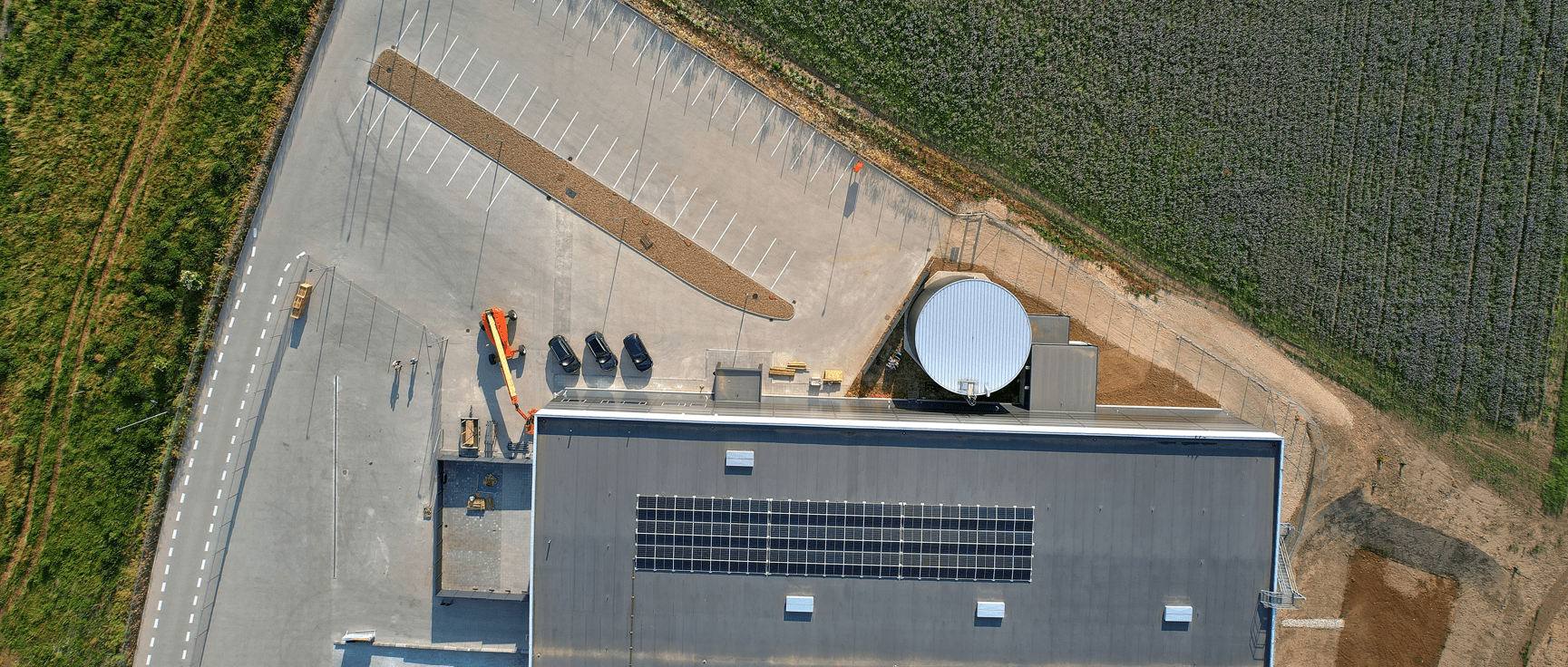 Movianto Nordic Koge facility aerial view
